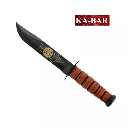 **115th Aniversary Ka-bar USMC Knife with Leather Handle – KabarKnives