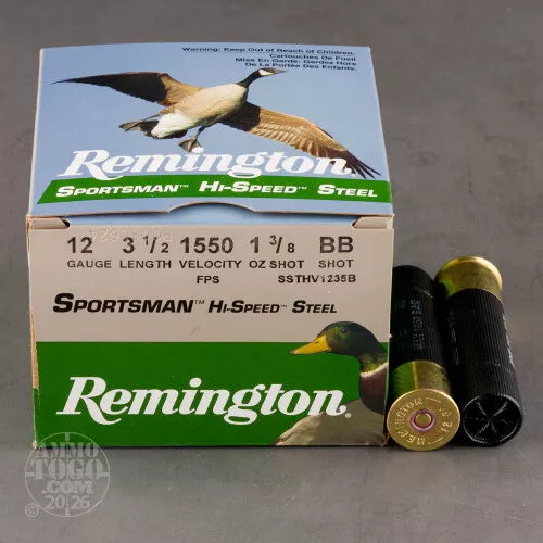 12 Gauge Ammo - 25 Rounds of 1-3/8 oz. BB Shot by Remington
