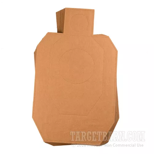 50 Target Barn Targets – IDPA Cardboard Silhouette – In Stock
