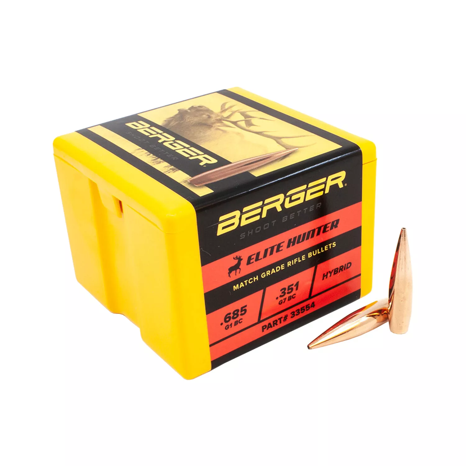Berger Bullets 338 cal. 250gr. Elite Hunter, Box of 100