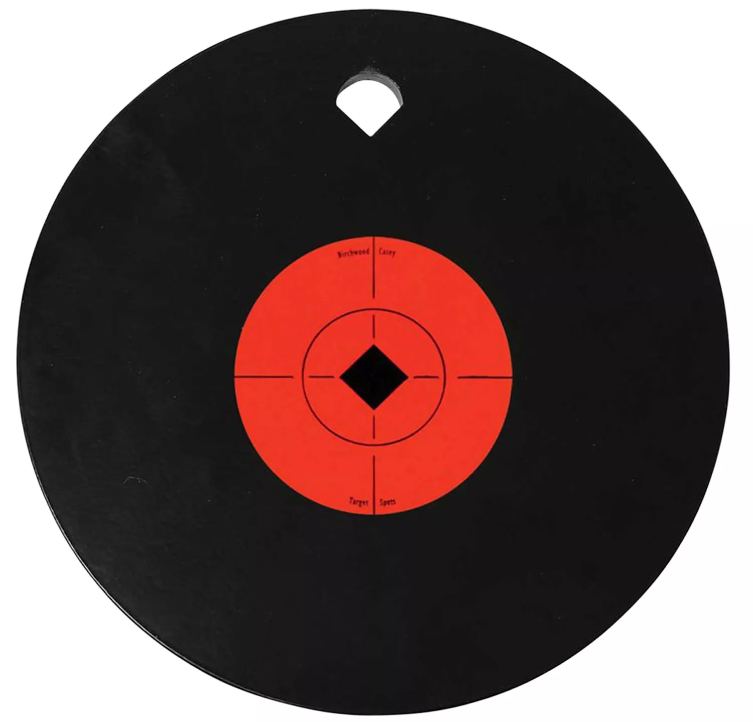 Birchwood Casey 47603 World of Targets Single Hole Black Gong w/Orange Target AR500 Steel – White Birch Armory