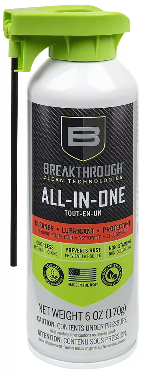 Breakthrough Clean All-In-One Gun Care Aerosol 6oz – BTACLP6OZ