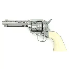 Cattleman 4.75" .357MAG White Engraved Ivory Grip Tuned