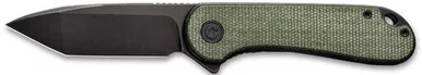 Civivi Knife Elementum 2.96" Green Micarta/Black D2 Clam Pack
