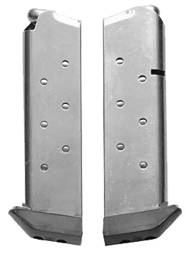 CMC ProductsClassicStainless Steel with Black Base Pad Detachable 8rd 45 ACP for 1911 Government