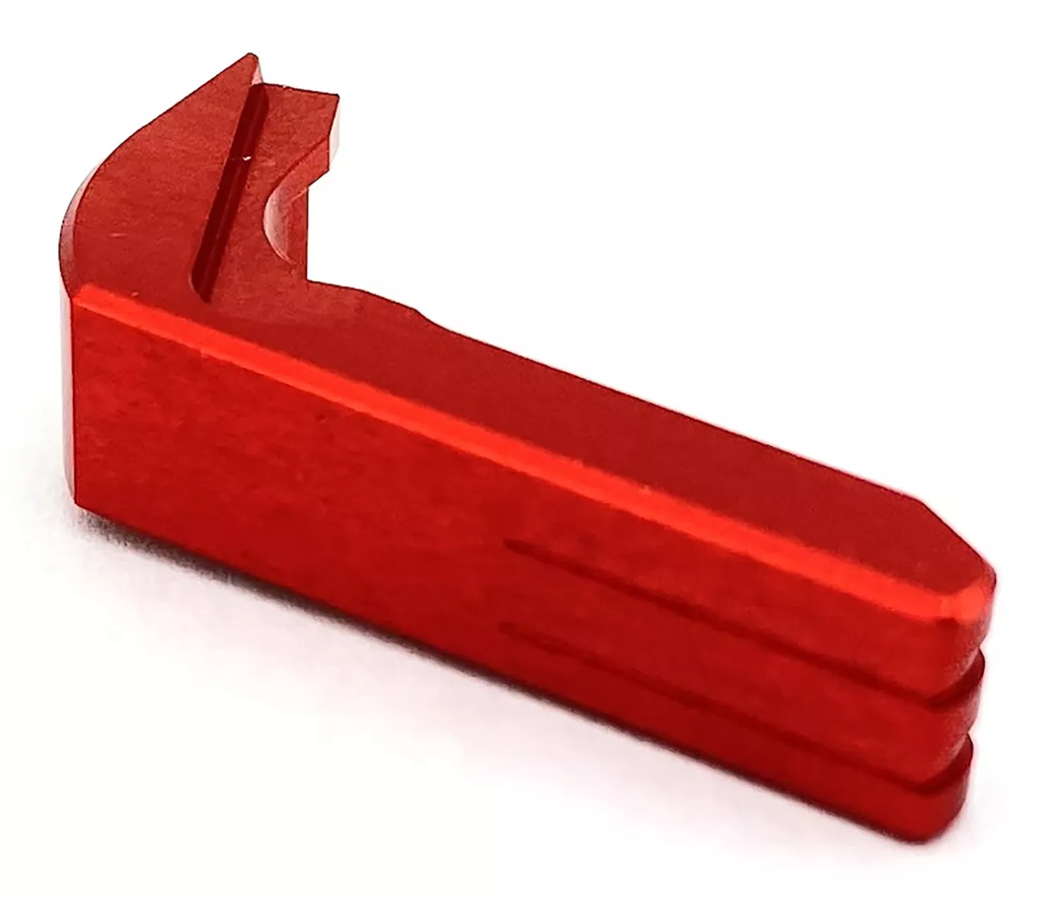 Cross Armory CRGMCRD Magazine Catch Extended Glock 17,19,22-28,31-35,37 Gen1-3 Handgun 7075-T6 Aluminum Red Anodized – White Birch Armory