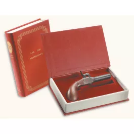 Derringer Liegi Pistol 3-1/8" .44 Book Case Set