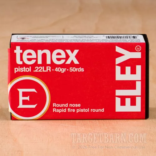 Eley 22 LR 40 Grain LRN – 50 Rounds