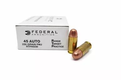 Federal Ammunition – 45 Auto – 230 Grain Full Metal Jacket – 50 Rounds