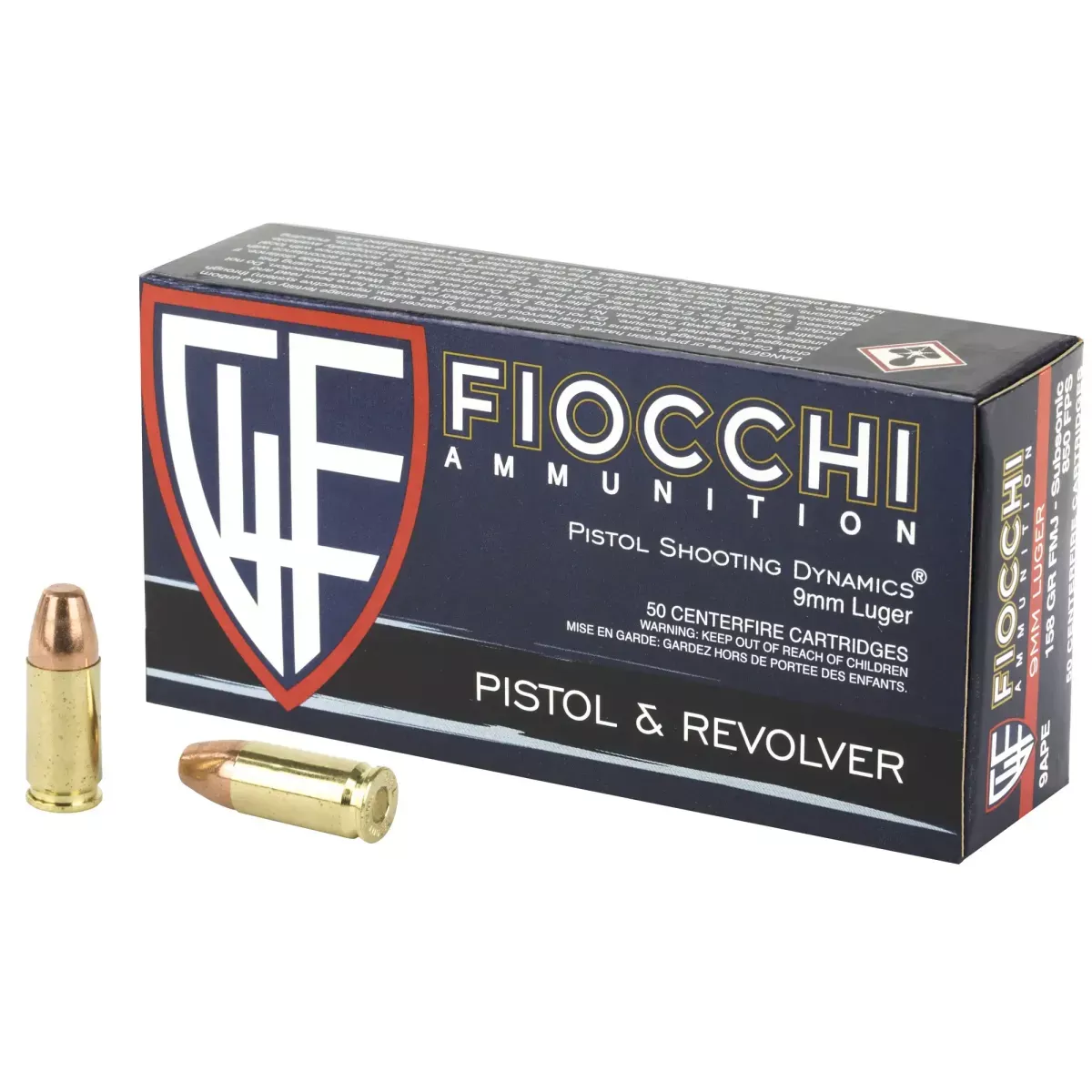 Fiocchi Range Dynamics 9mm Subsonic Ammo