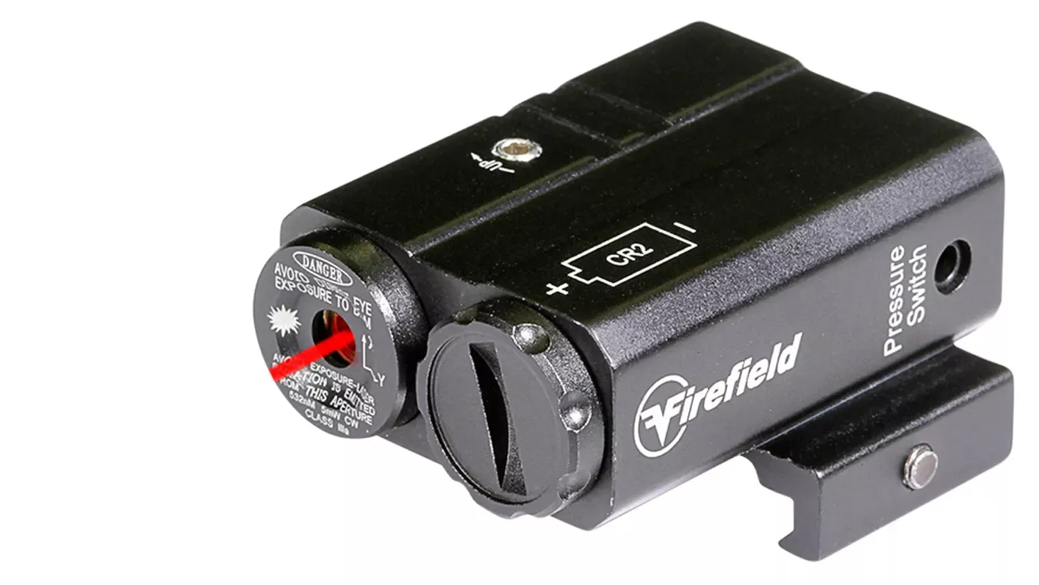 Firefield Charge5mW Red Laser 630-650nM Wavelength (20 yds Day/300 yds Night Range)with180 Lumens LED Light Matte Black Finish for AR-Platform Includes Pressure Pad & Battery