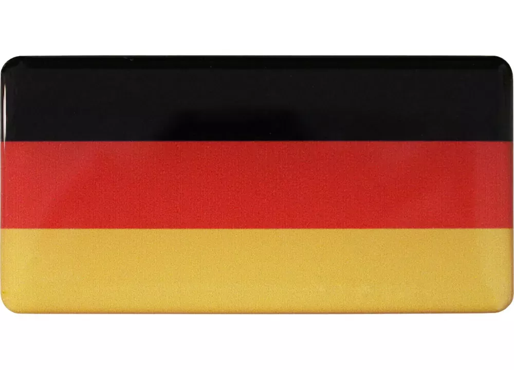 Germany Domed Sticker (Rectangular)