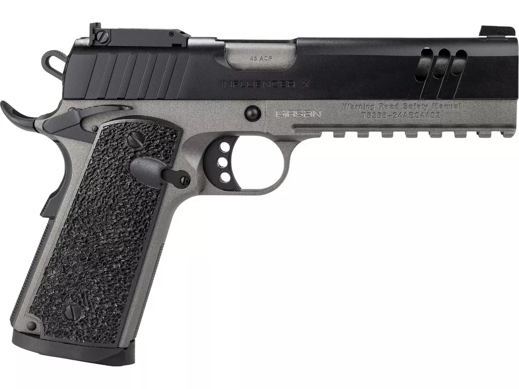 Girsan Influencer X 9mm Luger Pistol 5" Barrel 9+1 Round Black Slide Black Grip Tungsten Frame