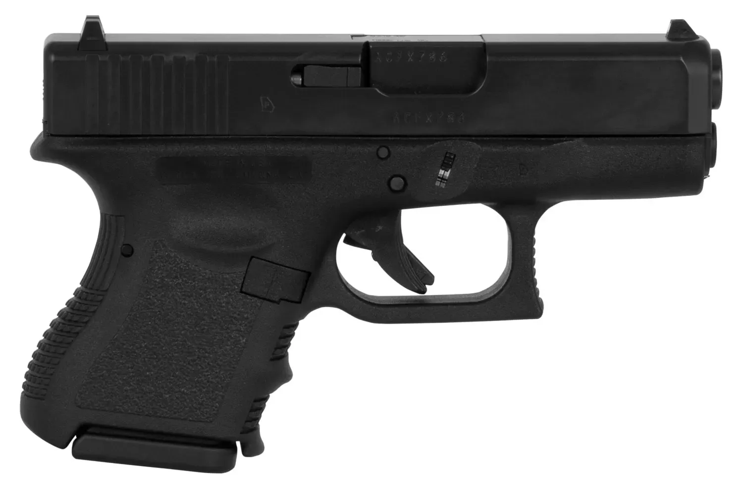 Glock G26 Gen3 Subcompact 9mm Luger 3.43″ 10+1 Black Finish
