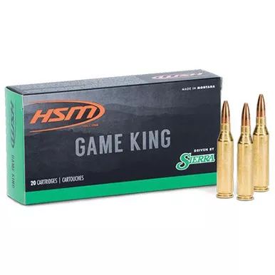 Hunting Shack DBA HSM Munitions GameKing Rifle Ammunition .300 WSM 150gr SP 20/ct