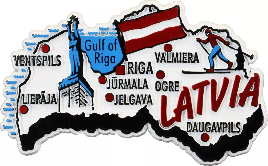 Latvia Magnet