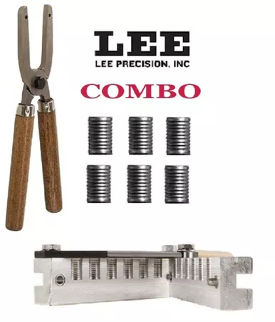 Lee COMBO 6-Cav Mold 38 Spl/ 357 Mag/ 38 Colt NP/ 38 S&W+ Handles! # 90294