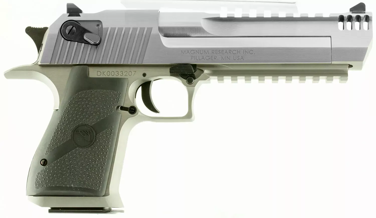 Magnum Research Desert Eagle Mark XIX 44 Rem Mag 6" Muzzle Brake 7+1 Stainless Steel Black