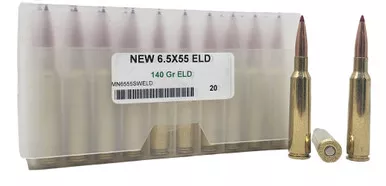 Miwall New Ammunition – 6.5x55mm Swedish – 140 Grain ELD – 20 Rounds