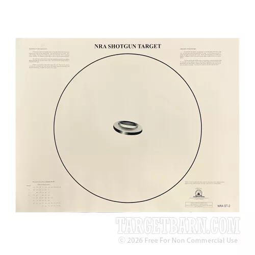 National Target Company ST-2 Paper Targets – 40 Yard – Shotgun Sighting – 250 Count