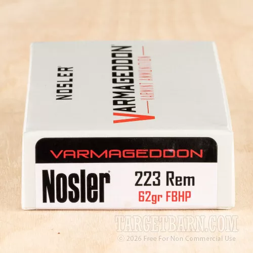 Nosler 223 Remington 62 FBHP – 20 Rounds