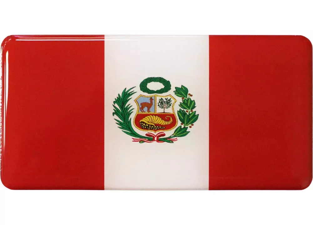 Peru Domed Sticker