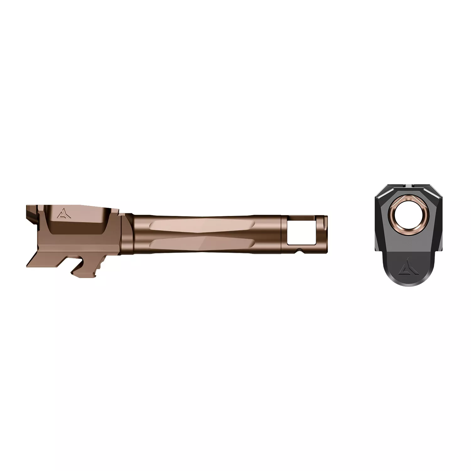 Radian Weapons Ramjet Barrel + Afterburner Micro Compensator Combo, Glock 43X, Bronze