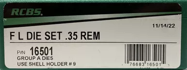 RCBS-GROUP A DIE SET 35 REM RCBS16501
