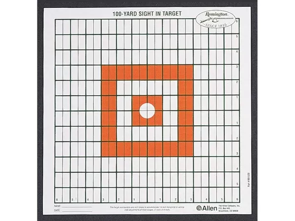 Remington Square 100 Yard Sight-In Paper Target (12pk)