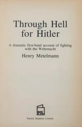 Through Hell for Hitler