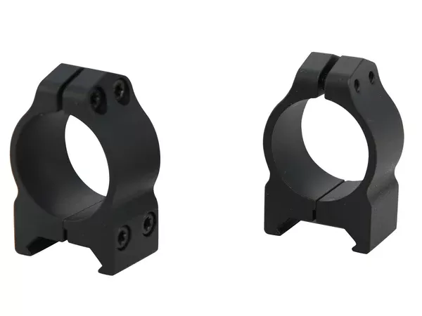 Warne 1″ Maxima Permanent-Attachable Weaver-Style Rings Low Matte