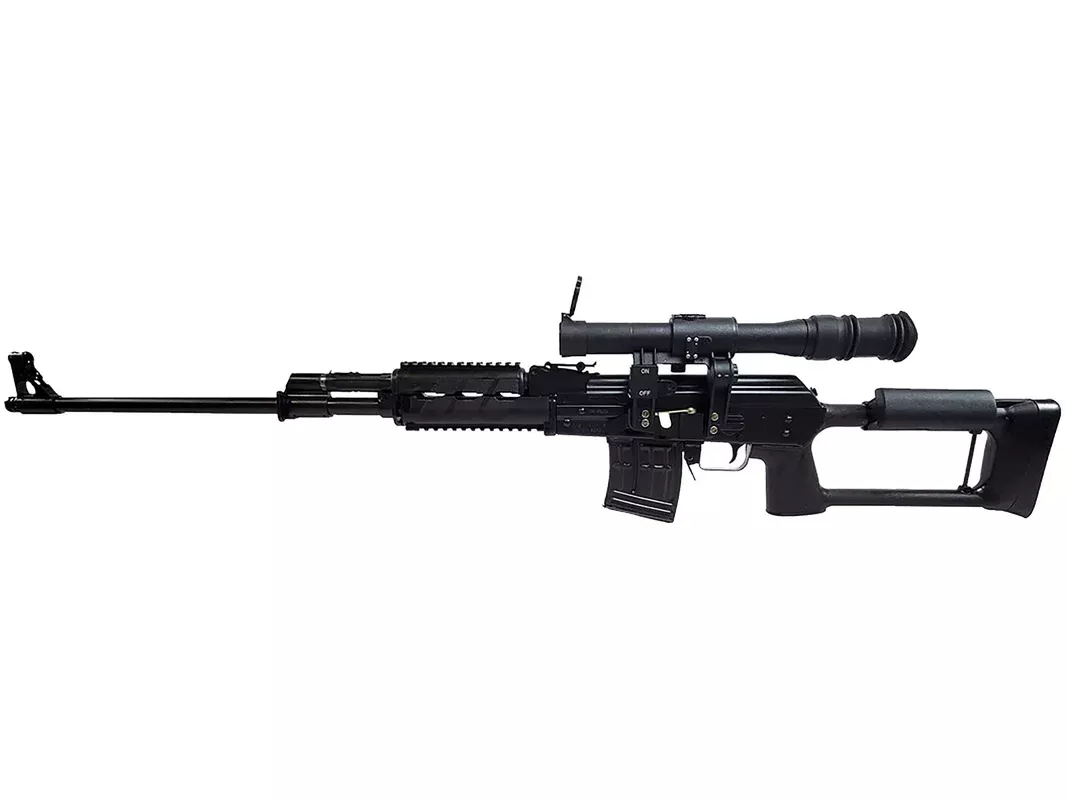 Zastava M91 Semi Automatic Rifle 7.62x54mm Rimmed Russian 24" Black Threaded Barrel Black Frame Black Skeleton Stock with Scope